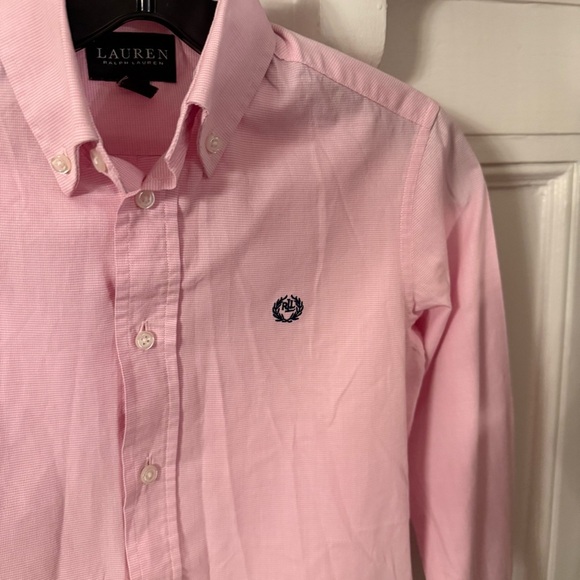Ralph Lauren Black Label Boys Shirt Pink & White Button Down Sz 10 NEW - Picture 3 of 11